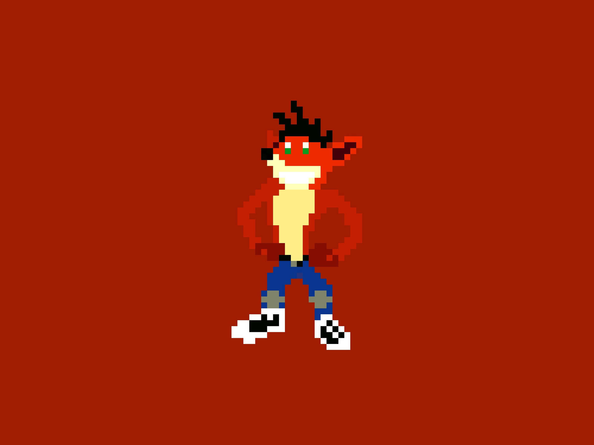 Crash Bandicoot Pixel Art