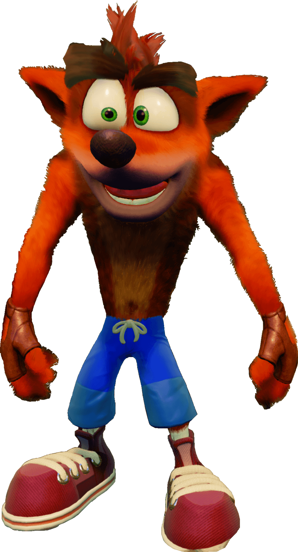 Crash Bandicoot Standing Pose PNG