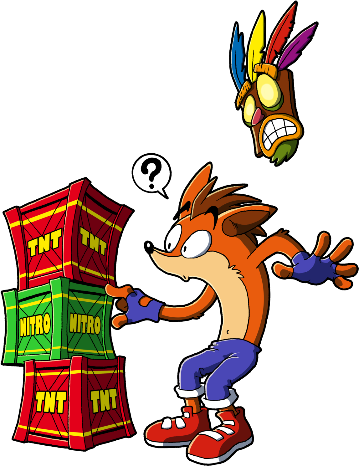 Crash Bandicoot T N T Nitro Surprise PNG