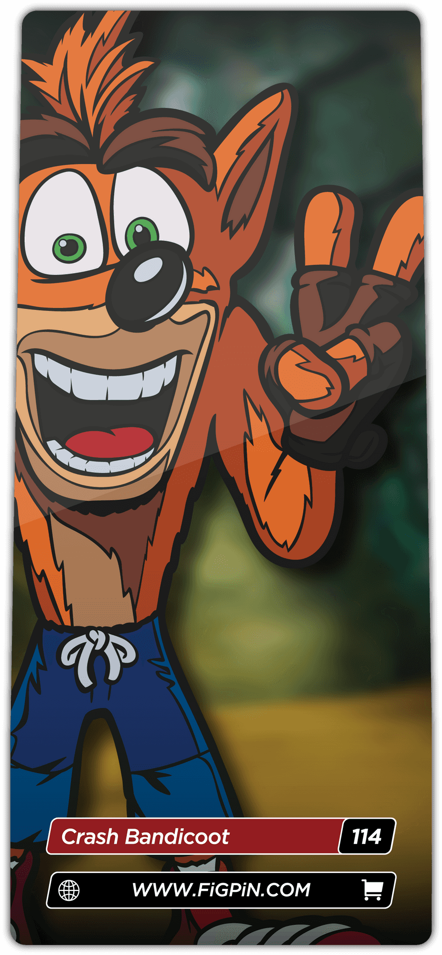 Crash Bandicoot Victory Pose Fig Pin PNG