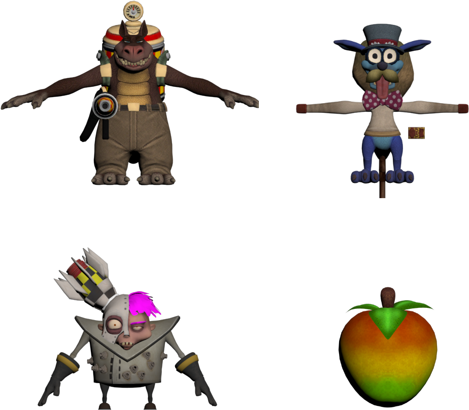 Crash_ Bandicoot_ Characters_ Collection PNG