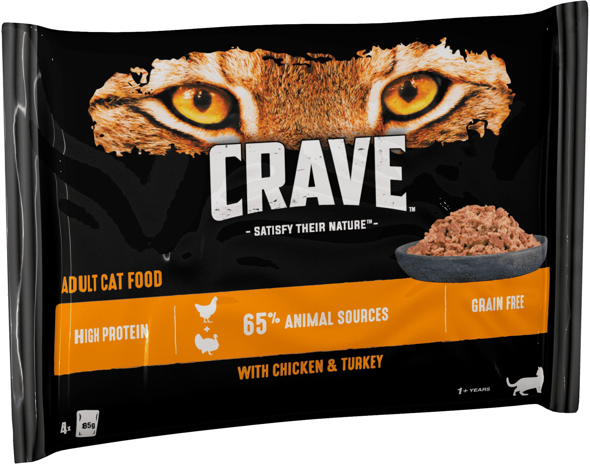 Crave Adult Cat Food Chicken Turkey PNG