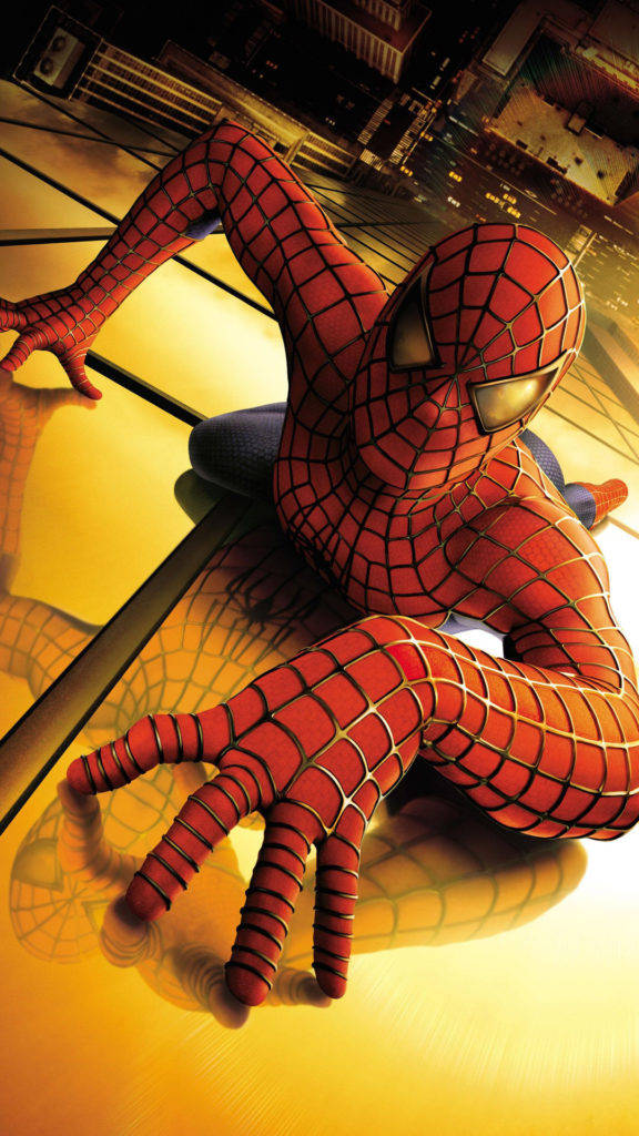 Crawling Spider Man Iphone Wallpaper