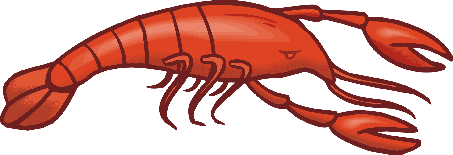 Crayfish Cartoon Illustration PNG