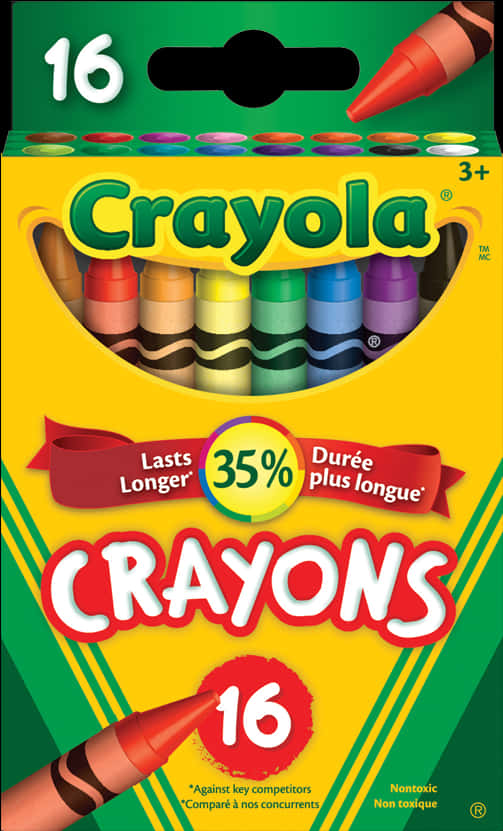 Crayola16 Pack Crayons Box PNG