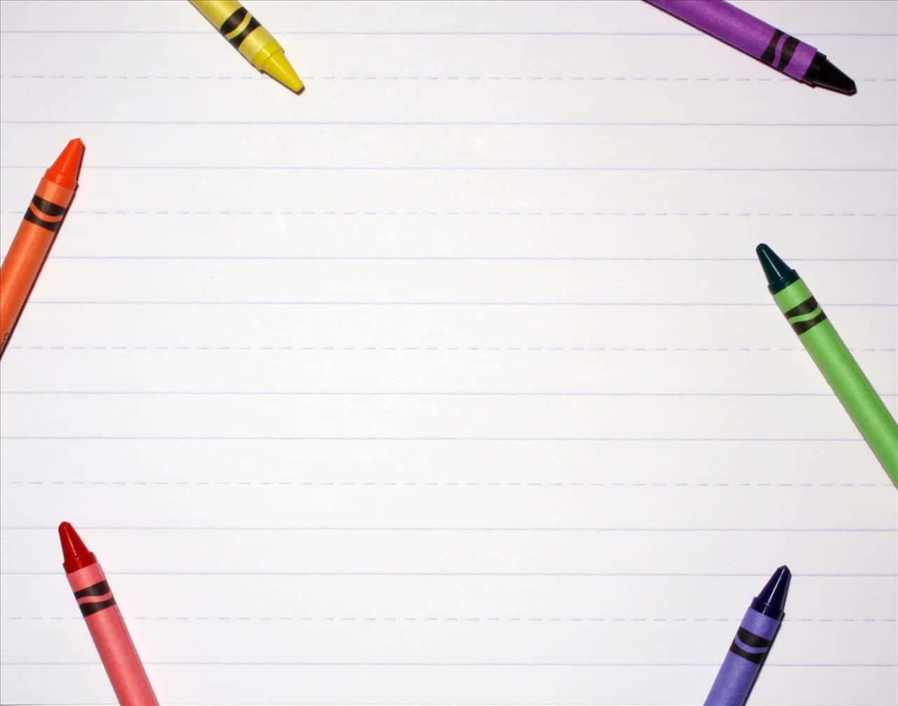 Colorful Crayon Background
