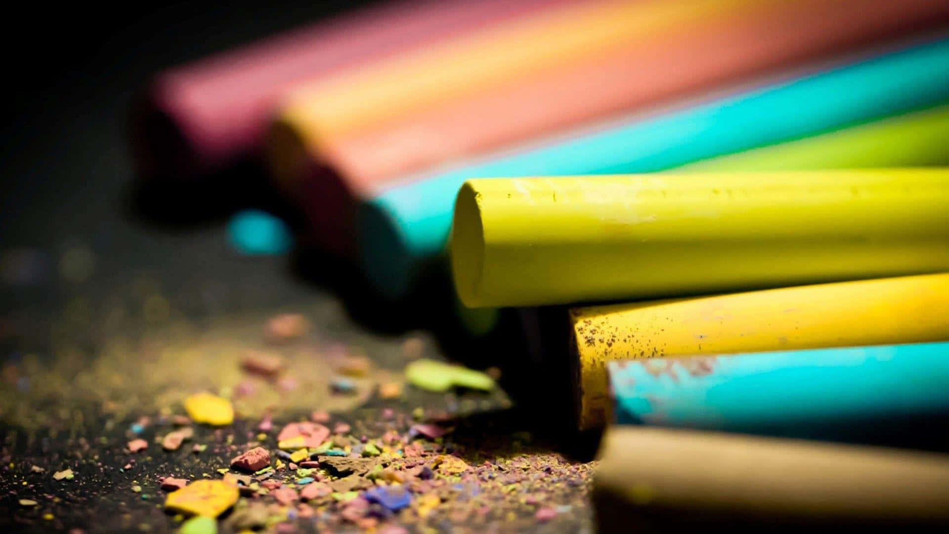 A Vibrant Collection of Colorful Crayons
