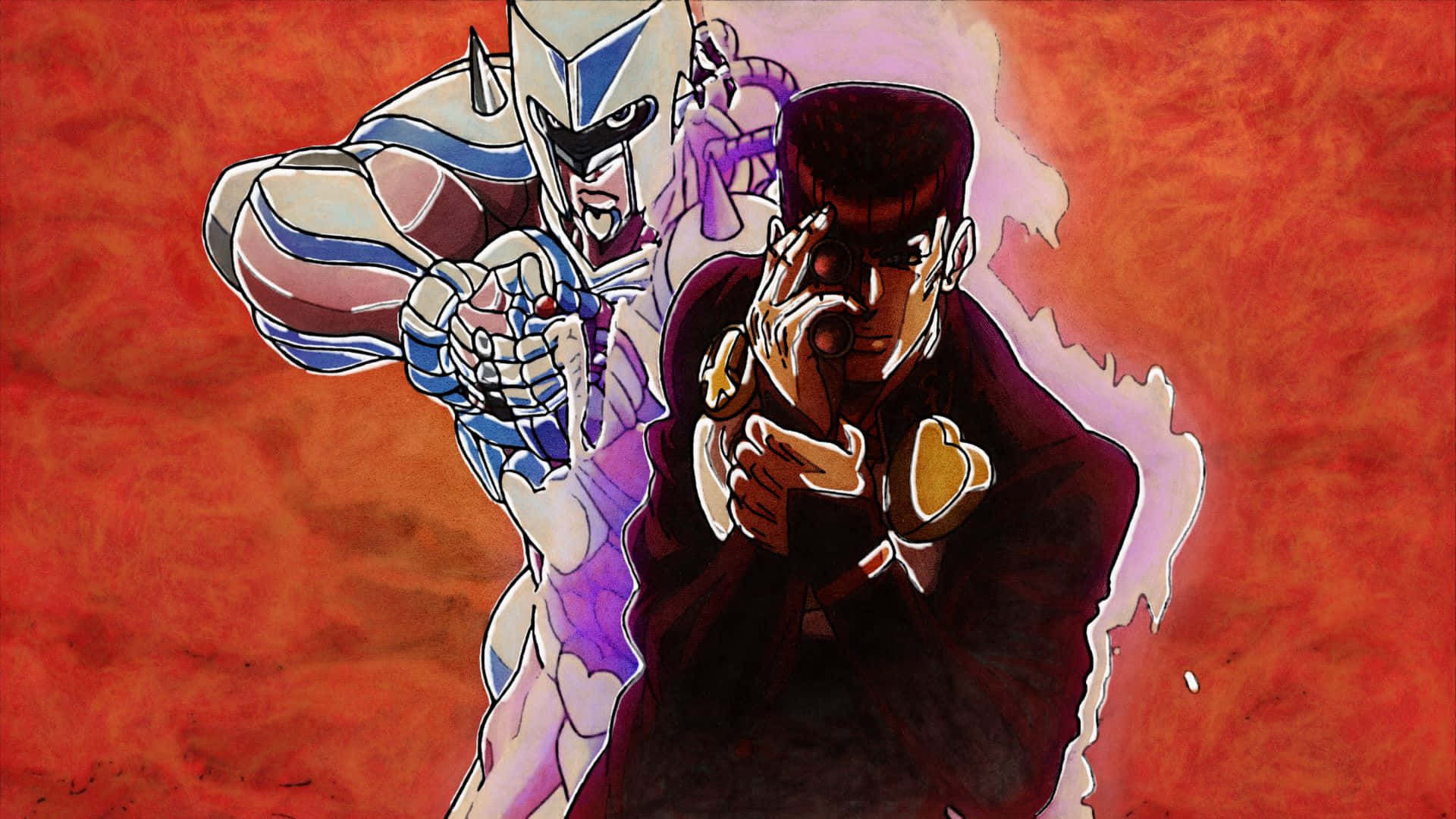 Crazy Diamond Et Josuke Higashikata Fond d'écran