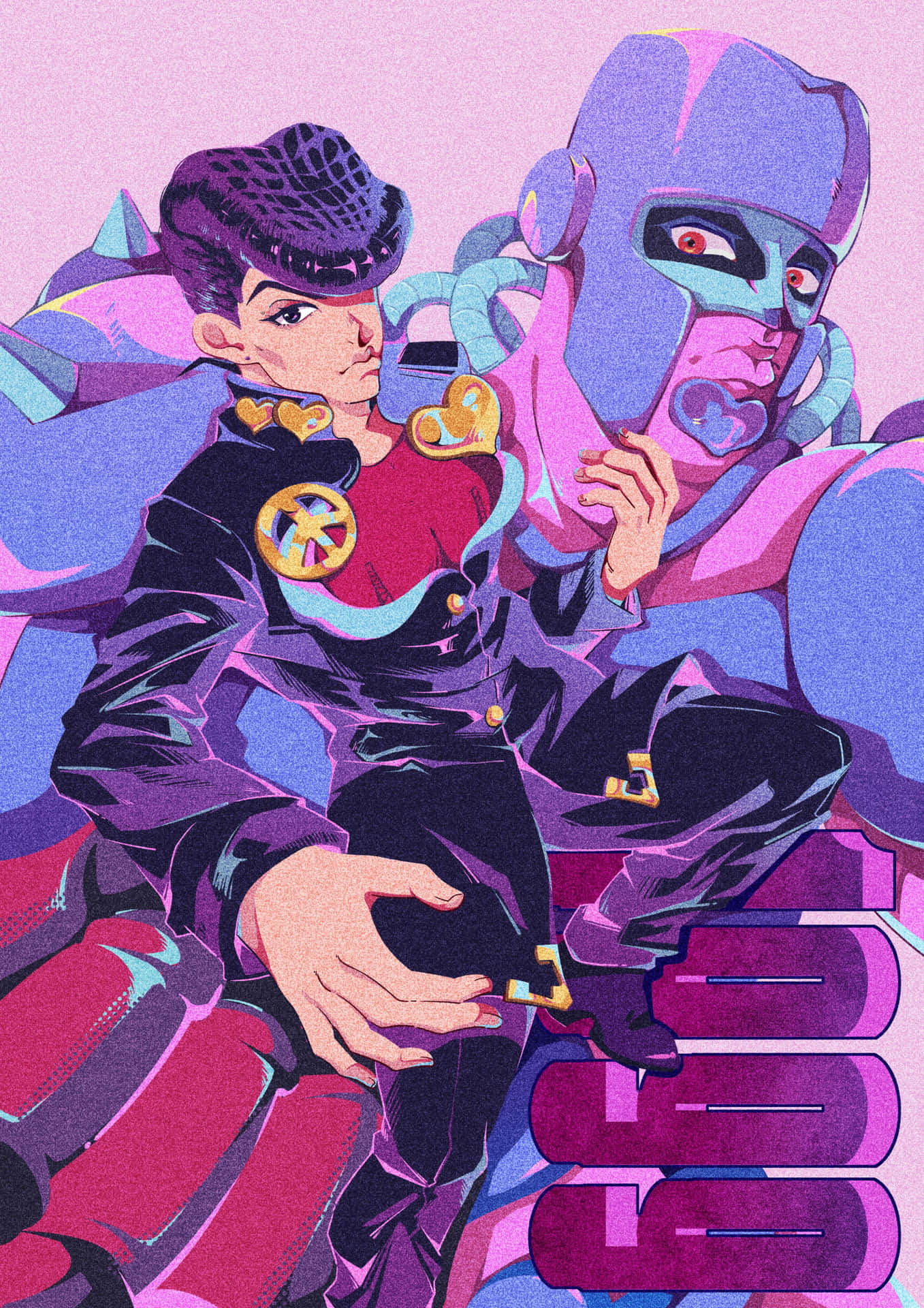 Crazy Diamond Et Josuke Higashikata Fond d'écran