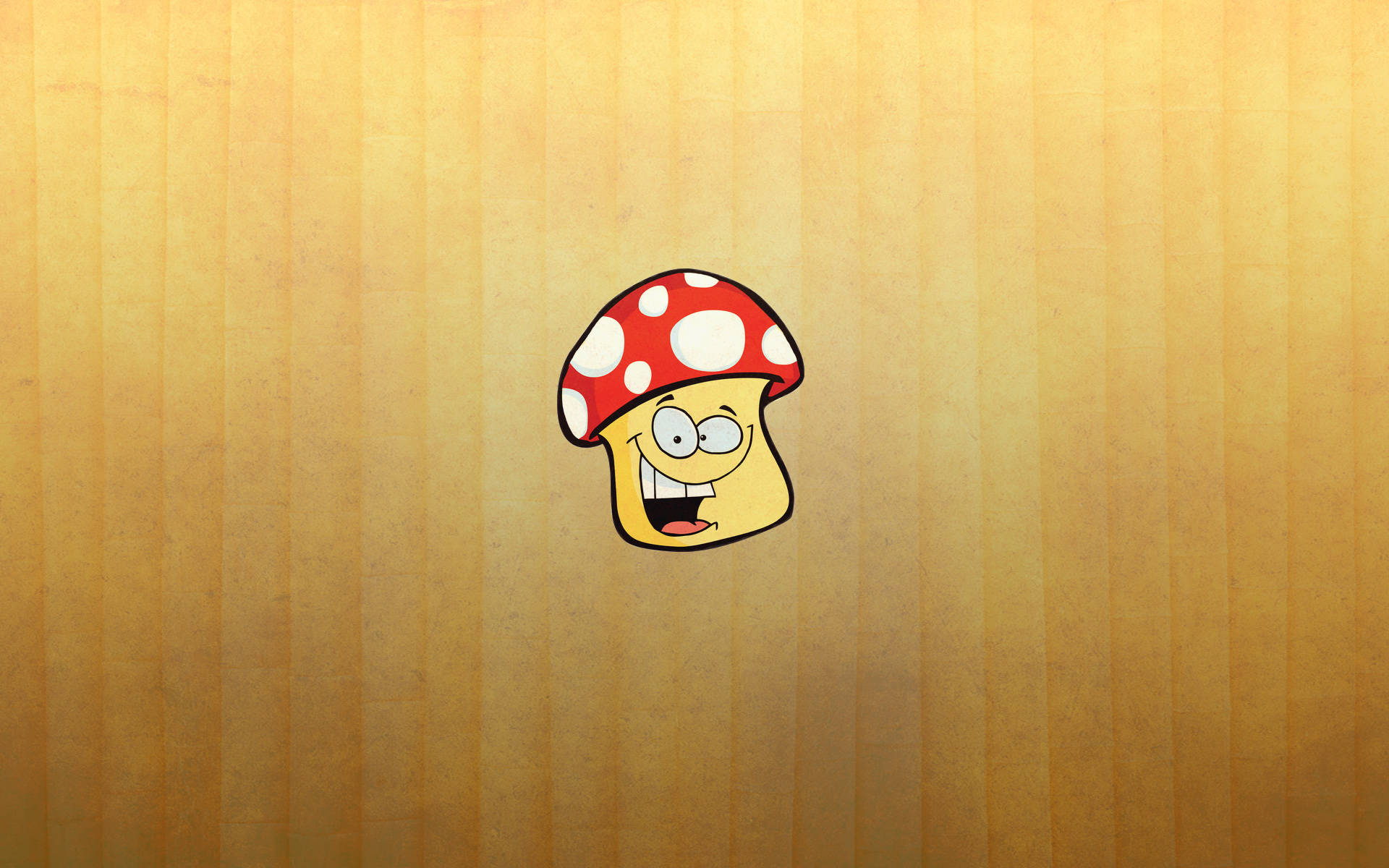 Crazy Mushroom Smile Wallpaper