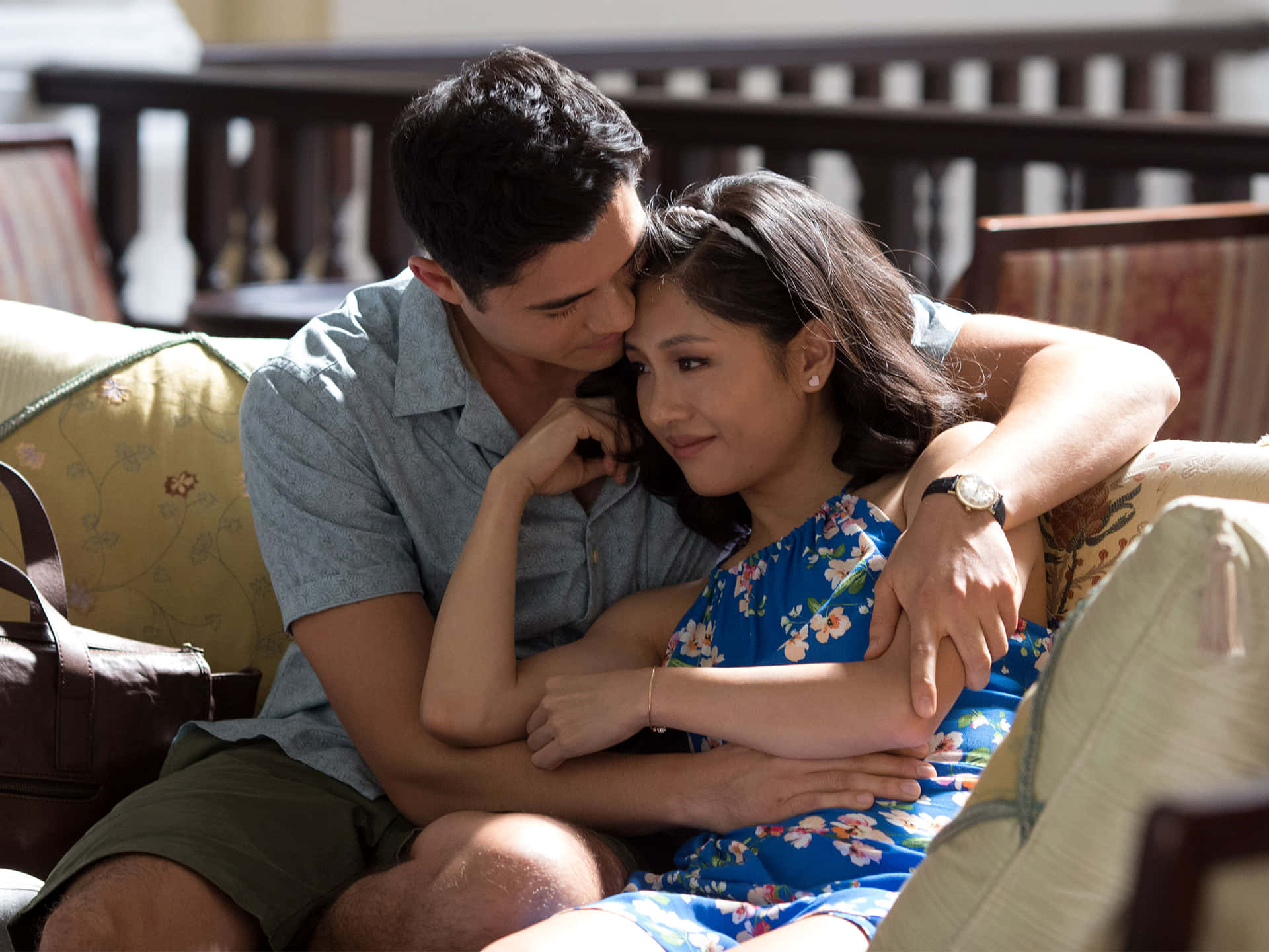 Image  Constance Wu and Henry Golding in Crazy Rich Asians
