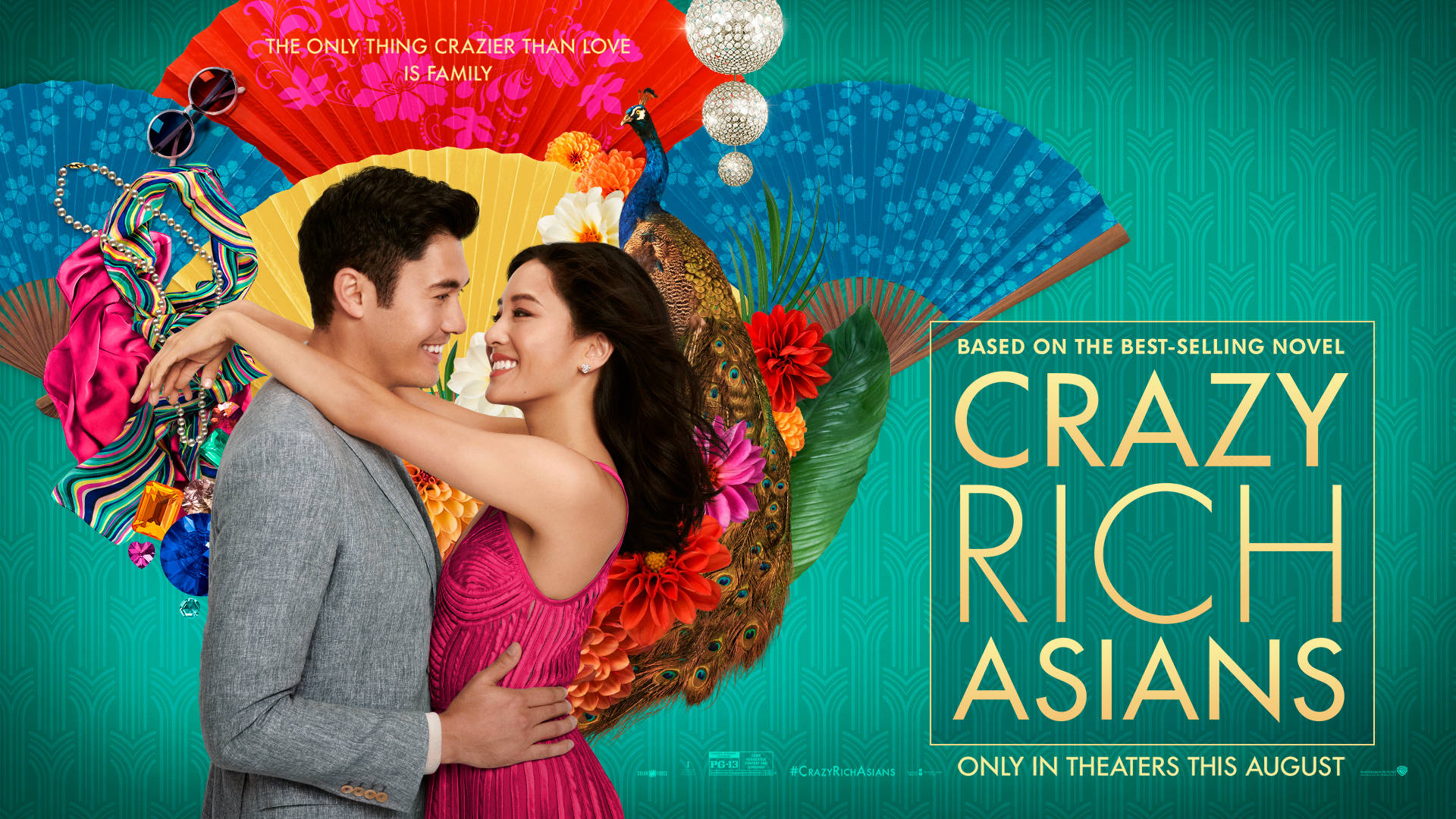 Crazy Rich Asians Fan And Peacock Wallpaper