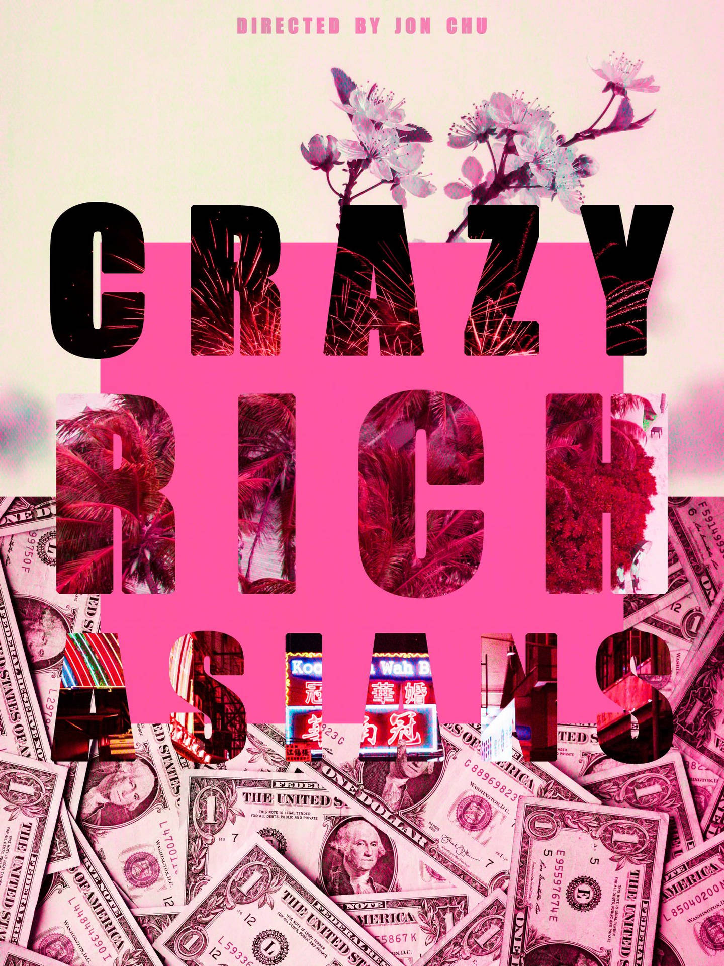 Crazy Rich Asians Pink Poster Wallpaper