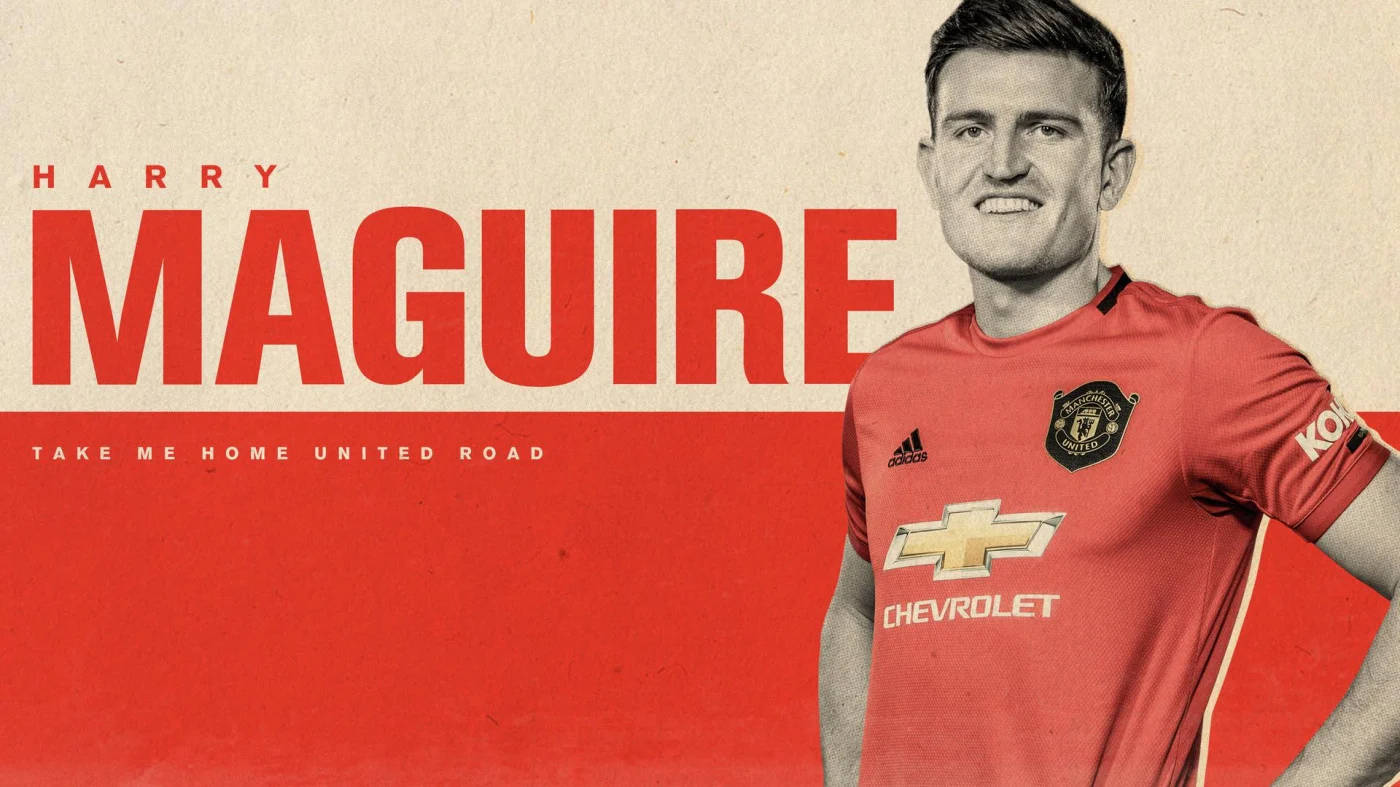 Cremeund Rotes Harry-maguire. Wallpaper