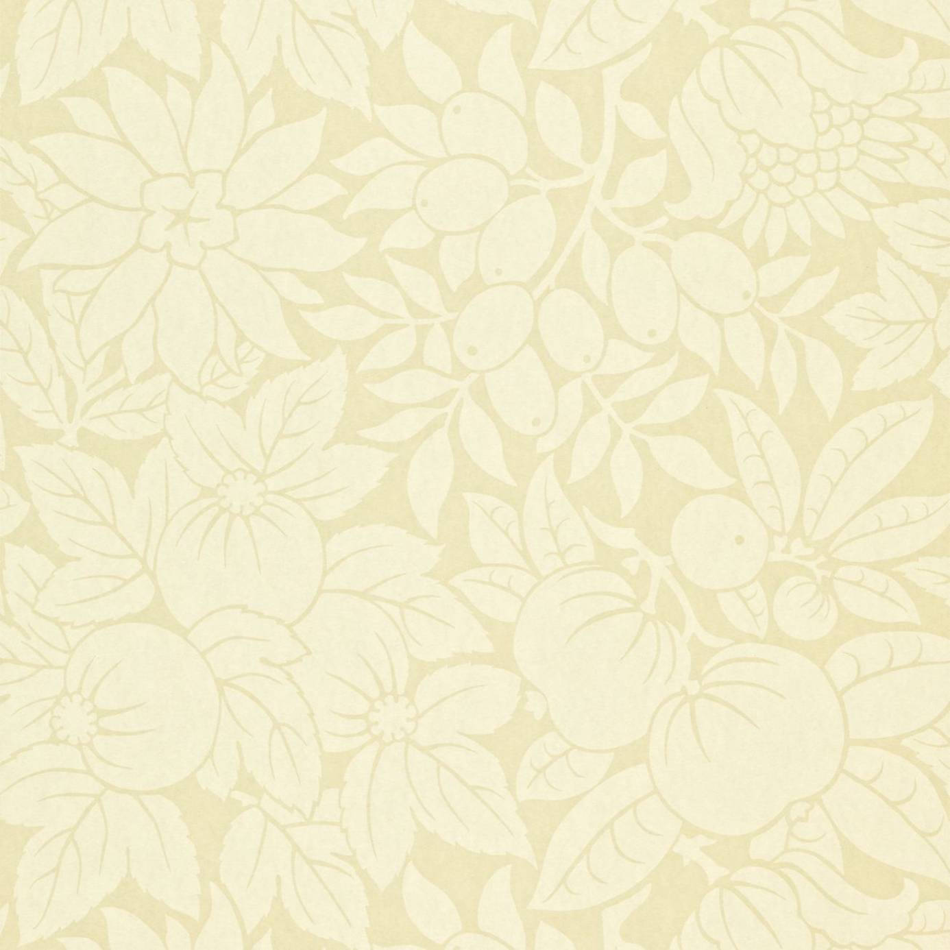 Cream Flowers Fruits Wallpaper