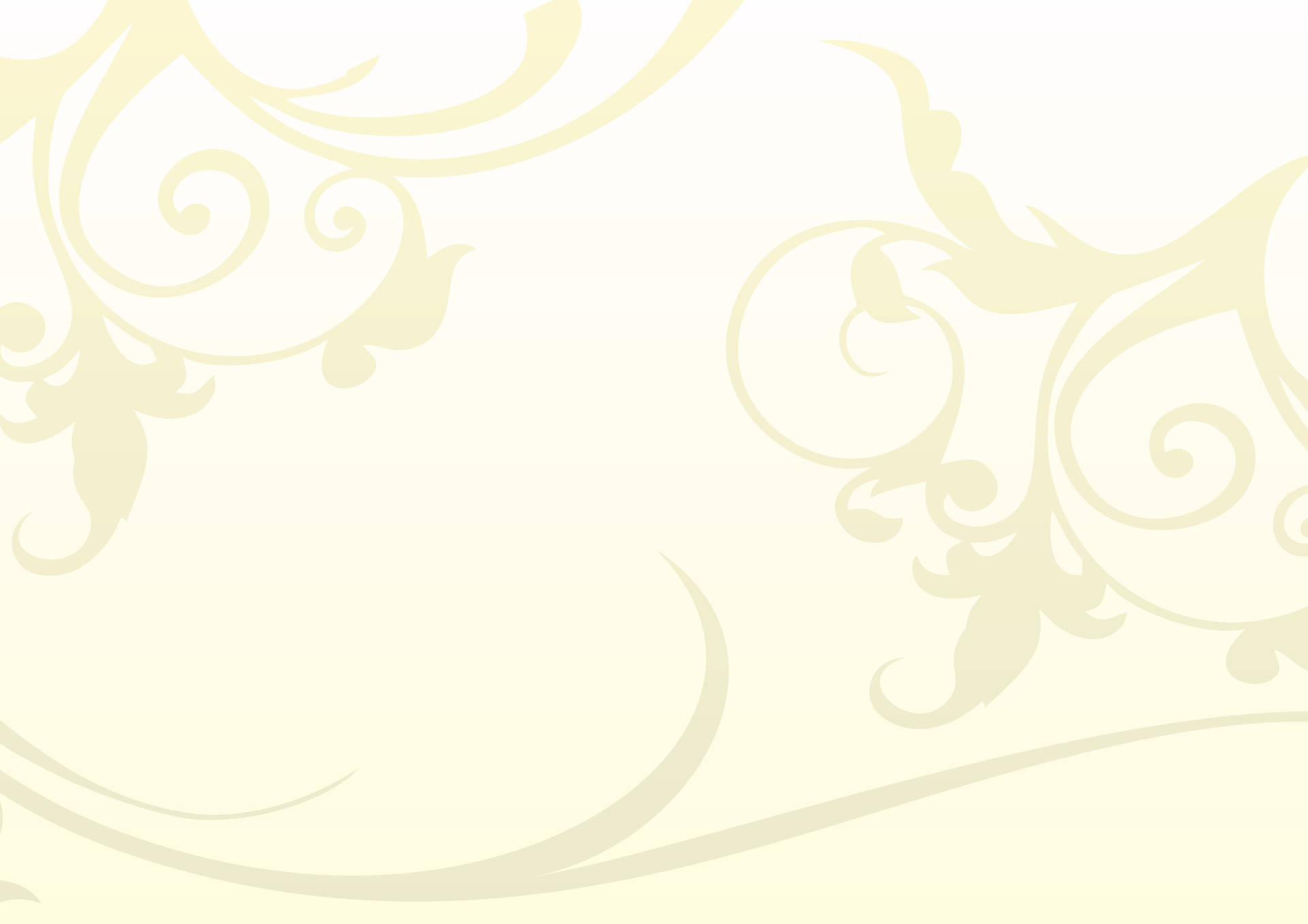 Cream Leaf Swirls Background Design Picture