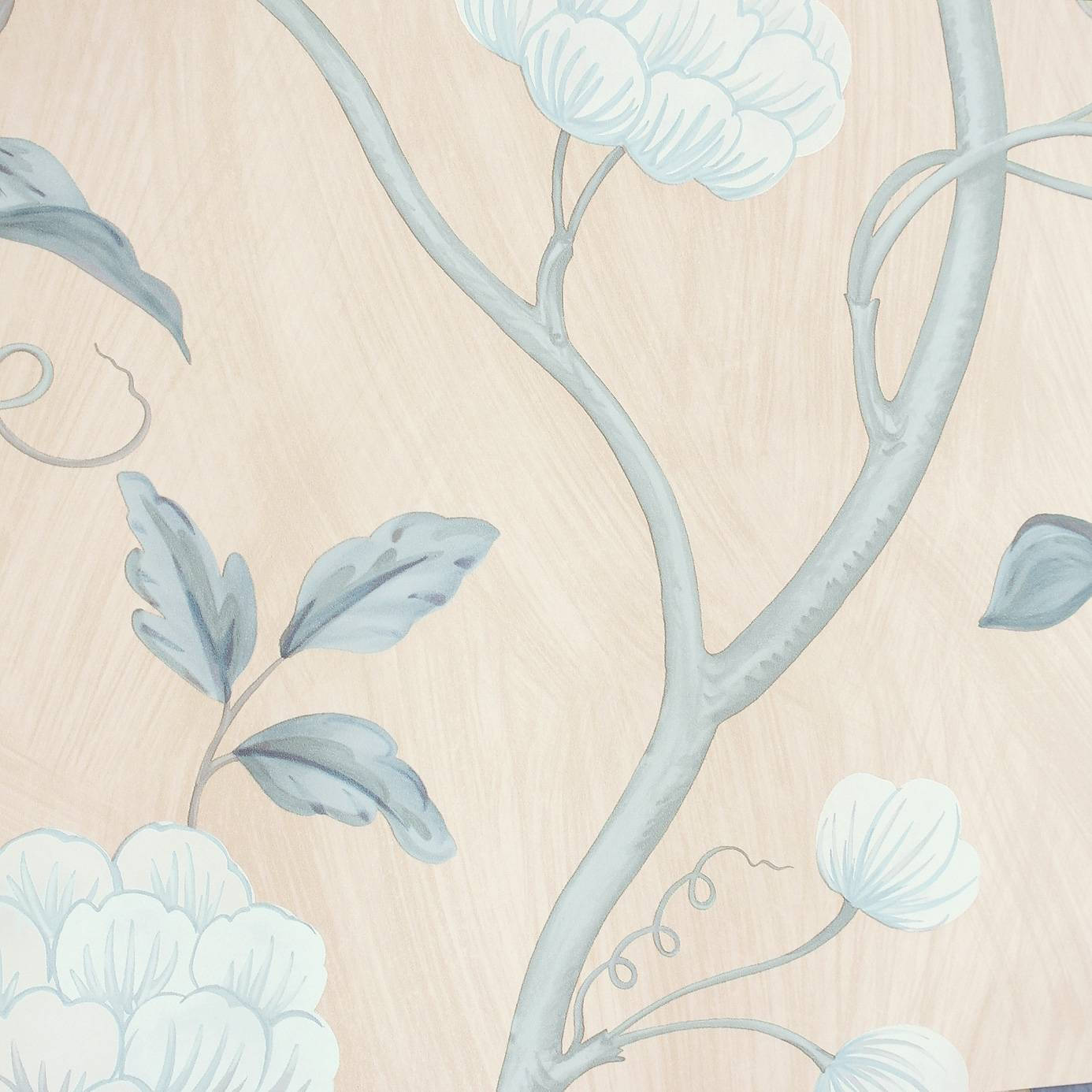 Cream Snow Flower Art Wallpaper