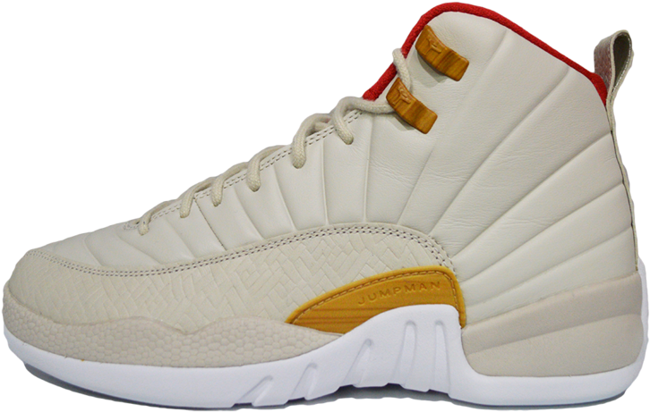 Cream White Air Jordan Sneaker PNG