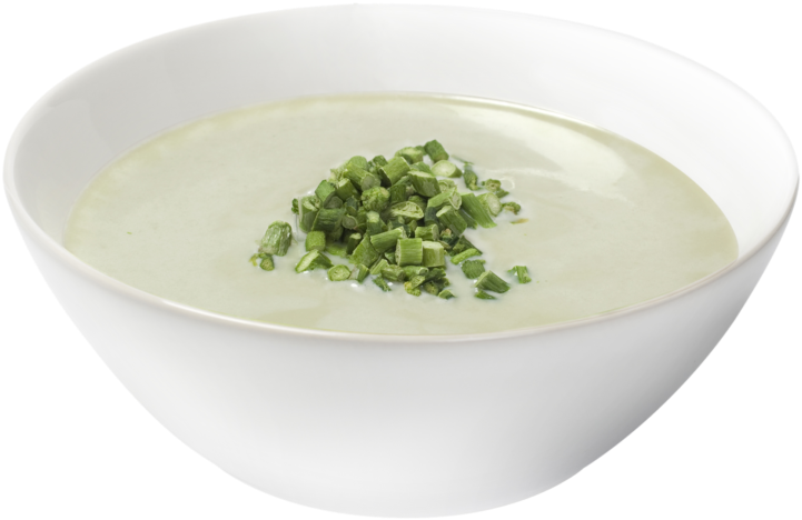 Creamy Asparagus Soup Bowl PNG