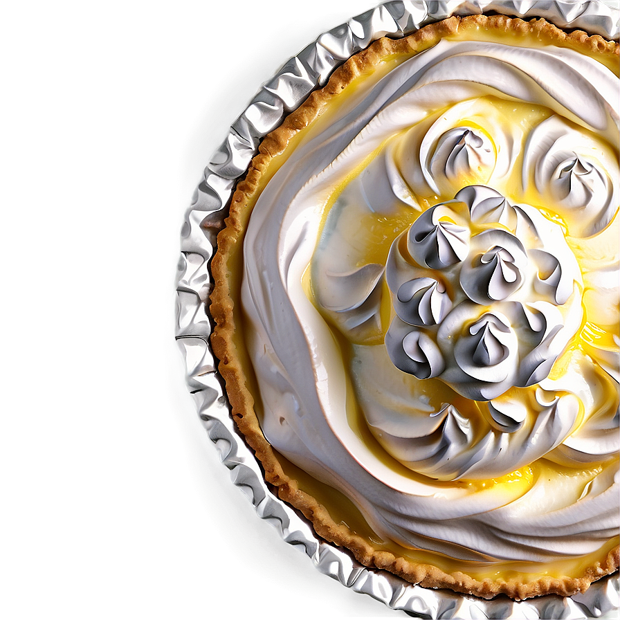 Creamy Lemon Meringue Pie Png Plt PNG