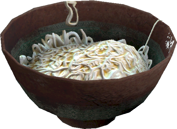 Creamy Noodle Soup Bowl PNG