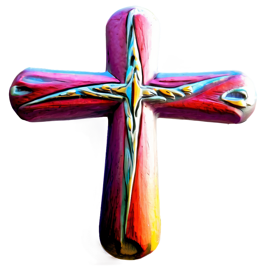 Created Cross Artwork Png Euj38 PNG