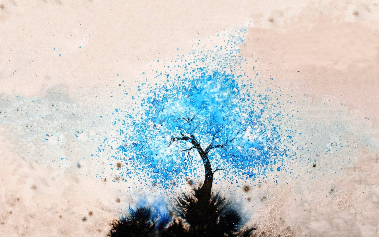 Creative Blue Tree Art