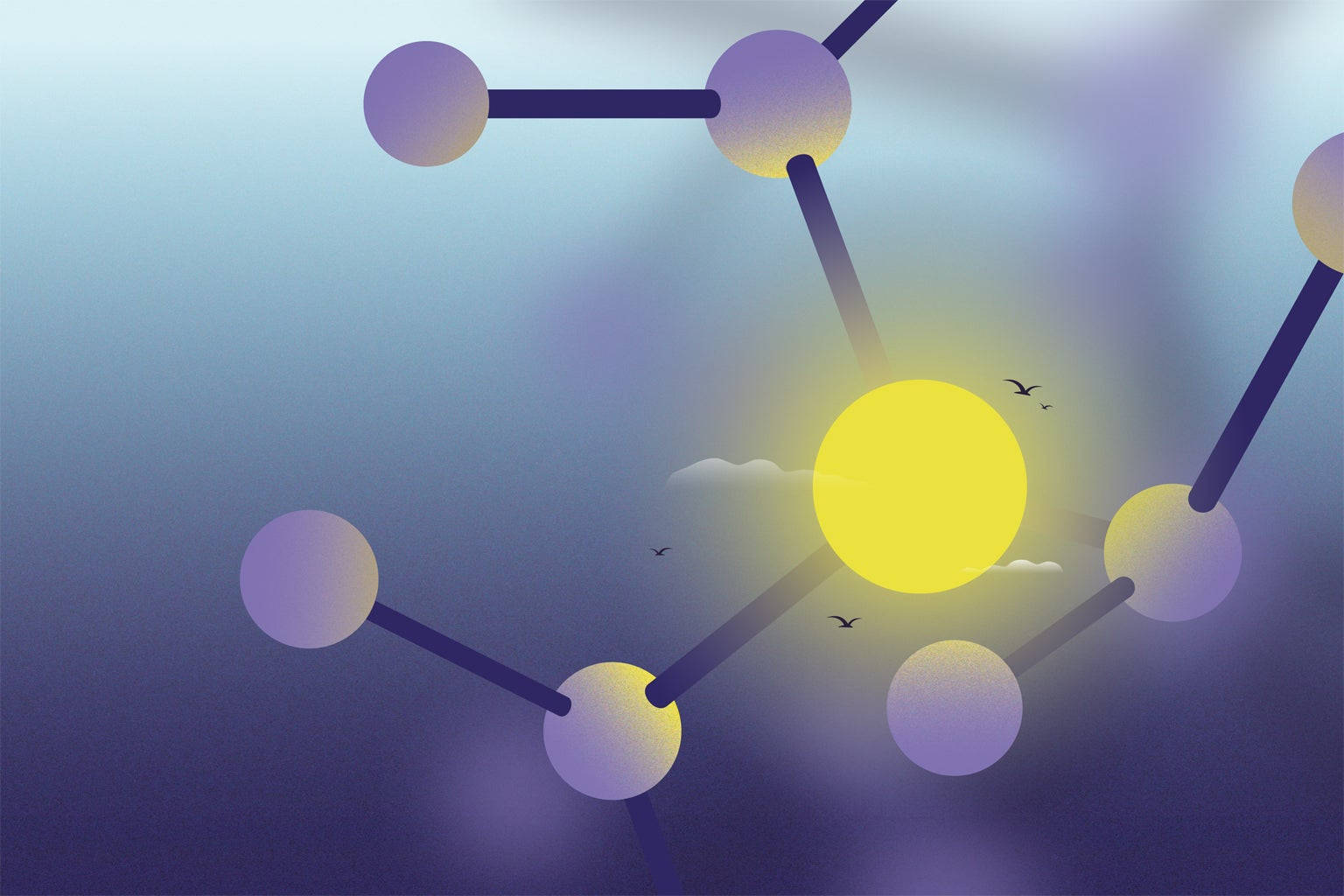 Creative Chemistry Sunset Bond Wallpaper