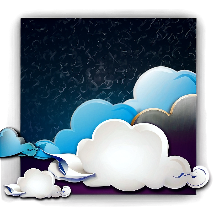 Creative Cloud Vector Background Png 06262024 PNG