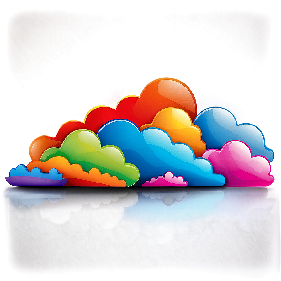 Creative Cloud Vector Background Png Bnv2 PNG