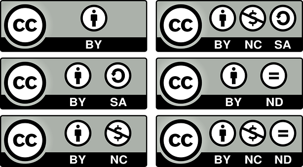 Creative Commons License Icons PNG