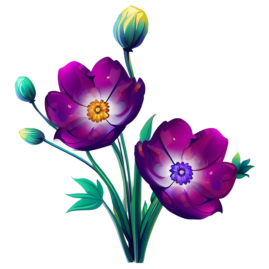 Creative Cosmos Flower Vector Png 5 PNG