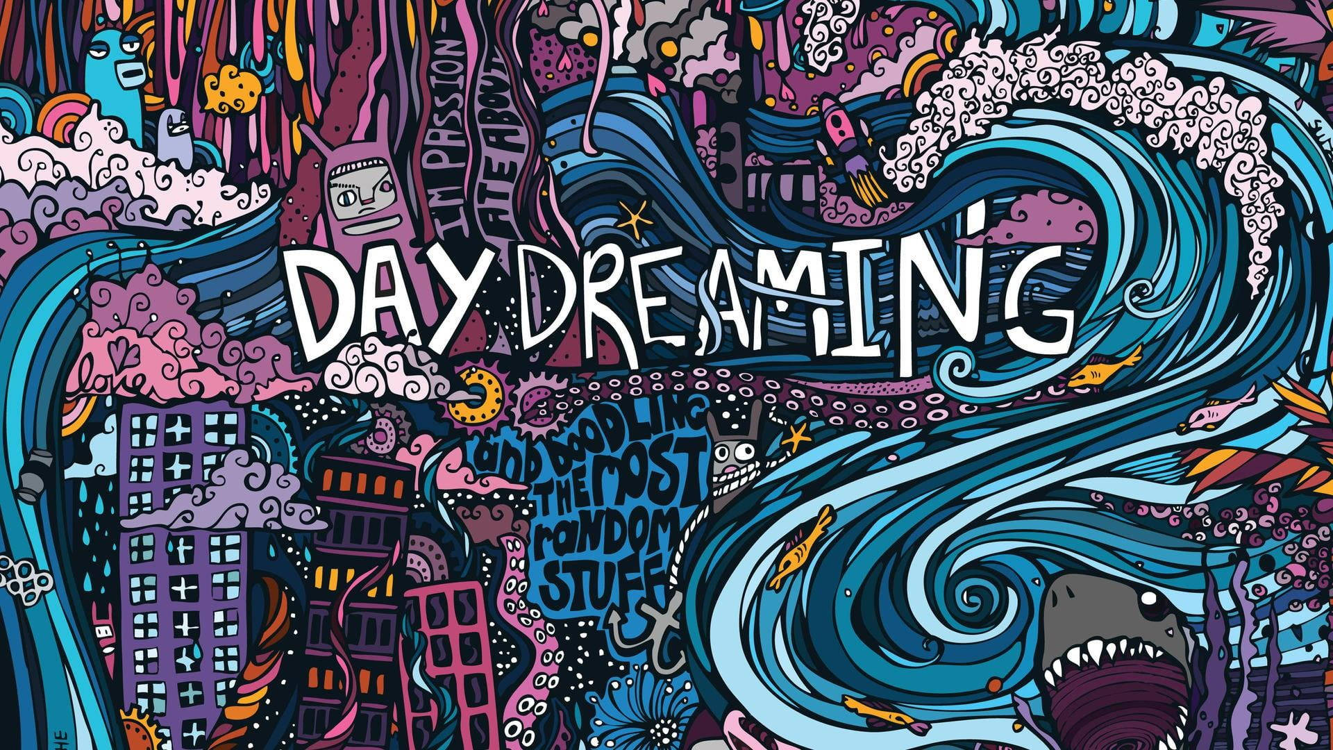 Creative Daydreaming Doodle Wallpaper