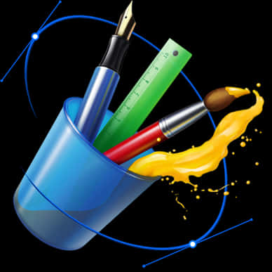 Creative Design Tools Icon PNG
