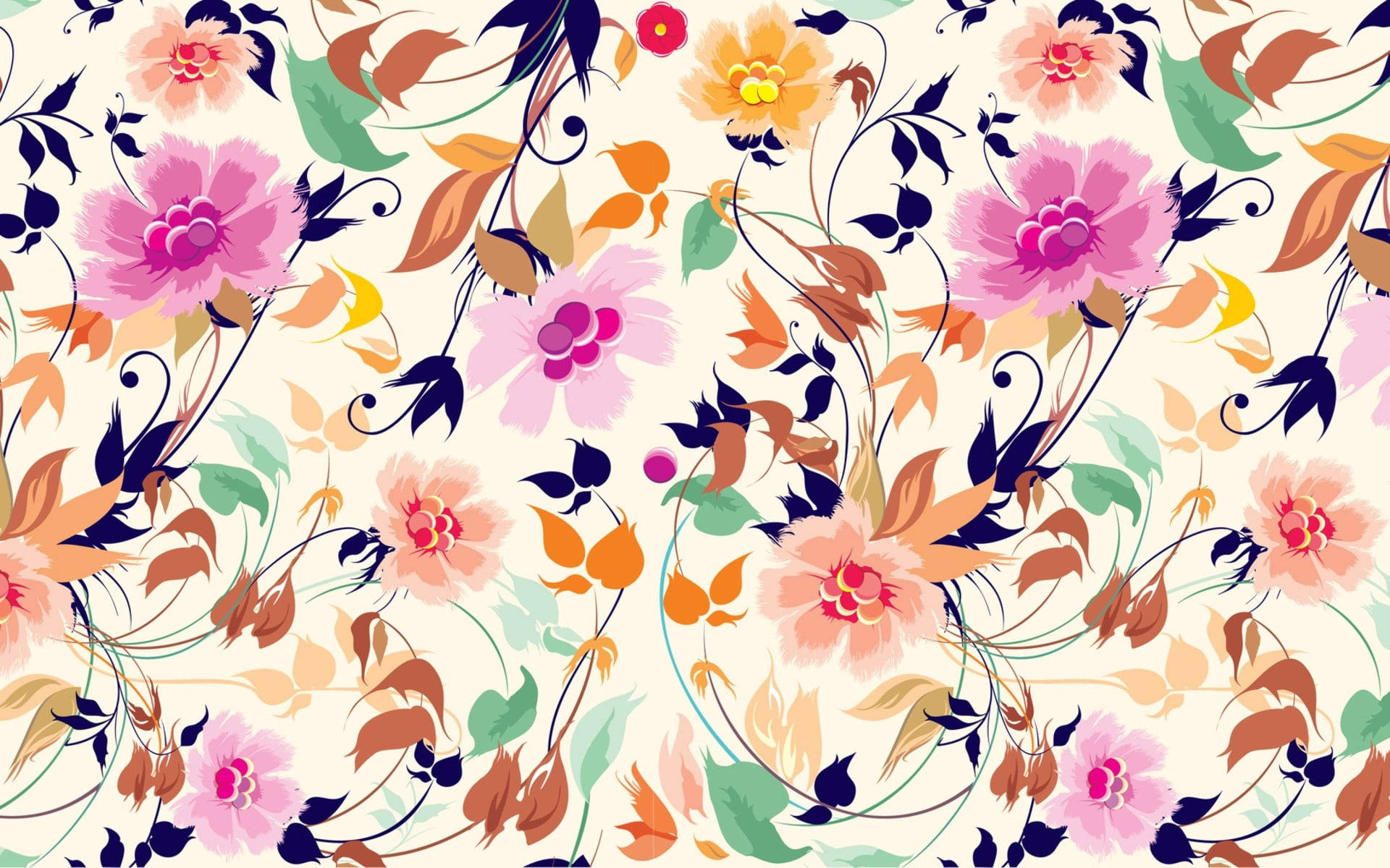 Creative Flower Pattern Art Background