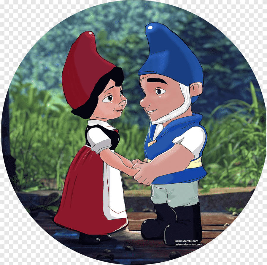 Kreativ Gnomeo og Juliet Illustration Wallpaper