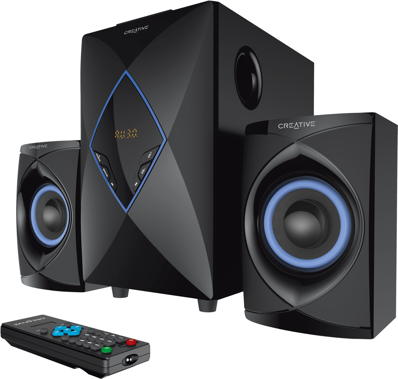 Creative Home Theater Speaker Systemwith Remote PNG