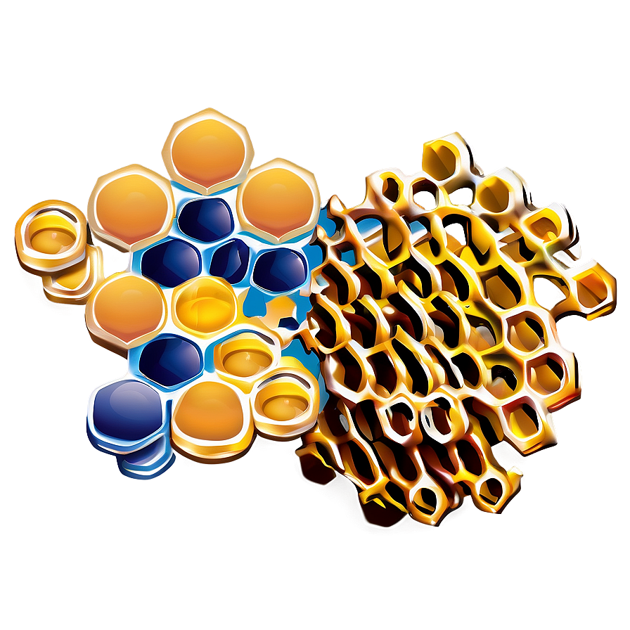 Creative Honeycomb Design Png Tev18 PNG