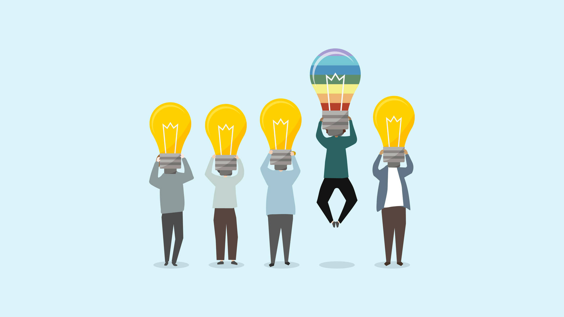 Creative Idea Lead Others 2d Illustration Picture