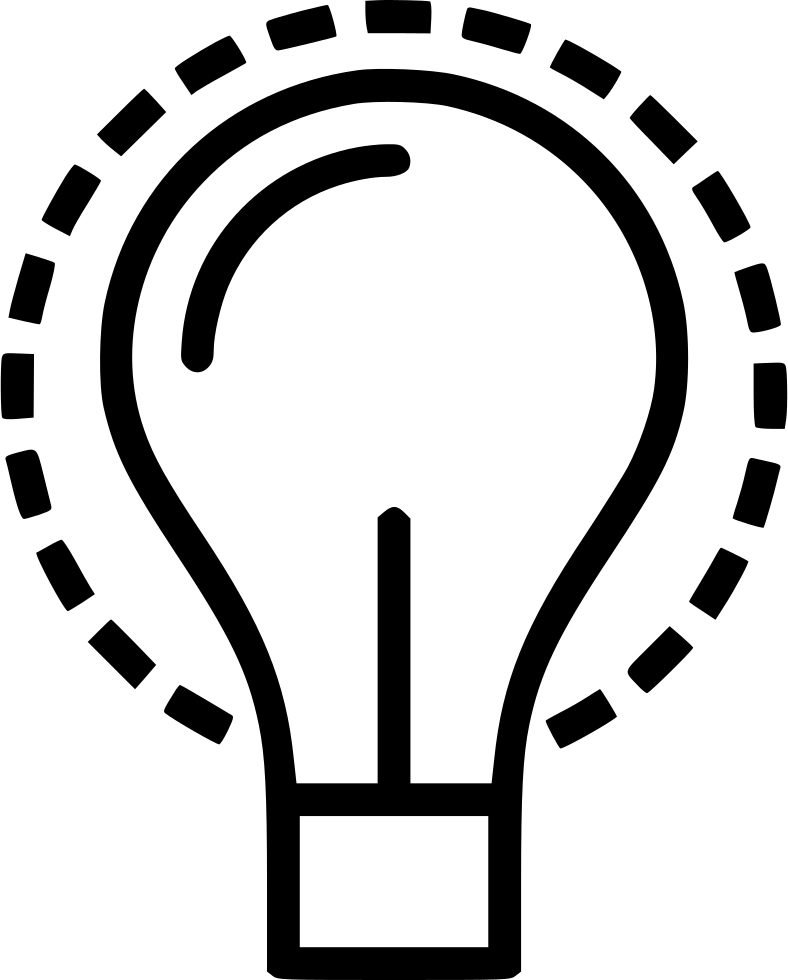 Creative Idea Light Bulb Icon PNG