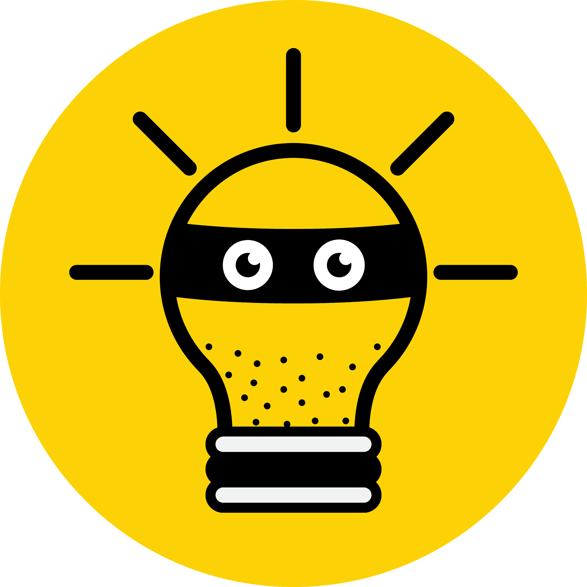Creative Idea Lightbulb Cartoon PNG