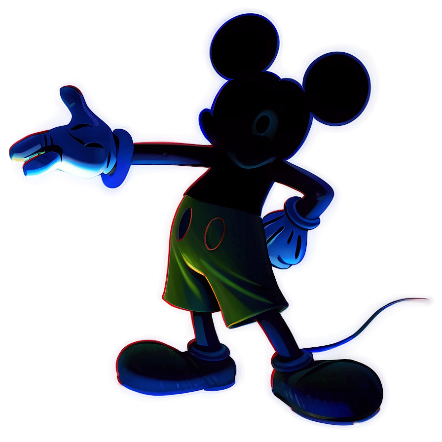 Creative Mickey Mouse Shadow Png 06202024 PNG