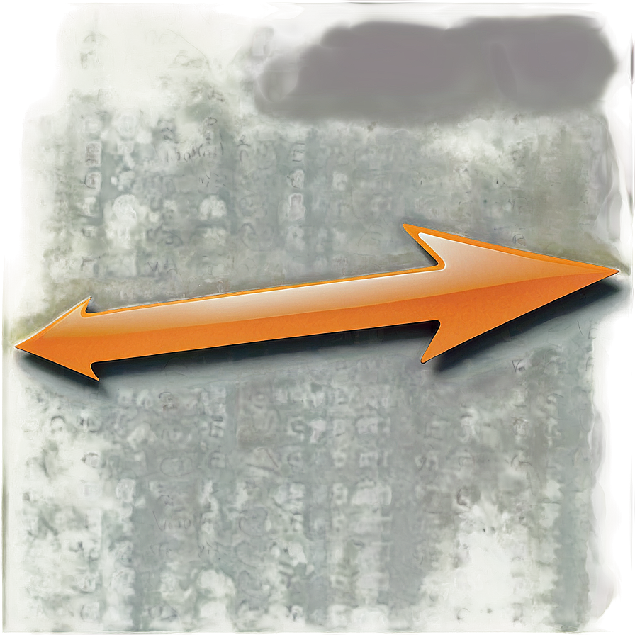Creative Orange Arrow Concept Png 06262024 PNG