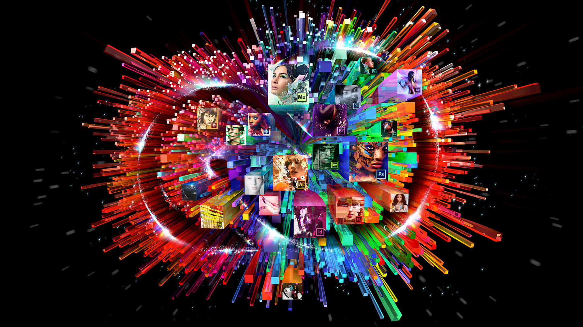 A Colorful Image Of Adobe Cs6