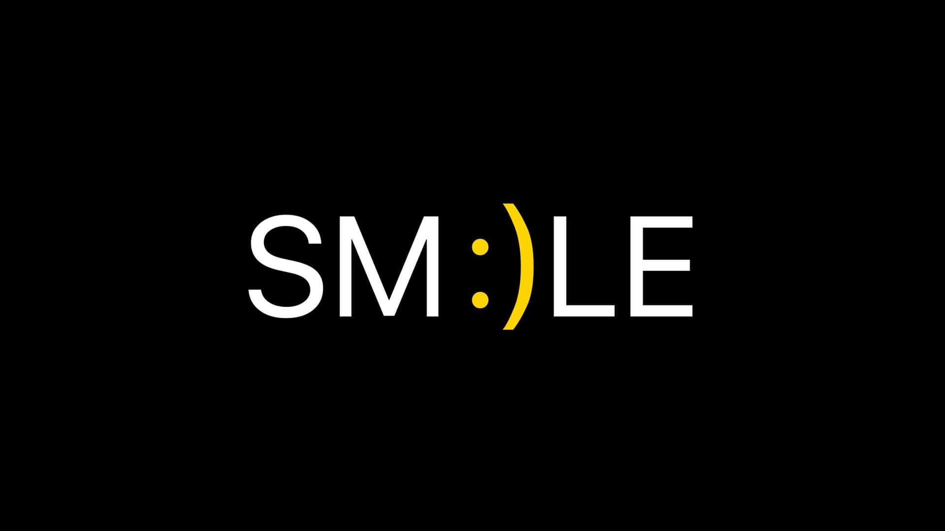 Creatief Smile Tekstontwerp Achtergrond