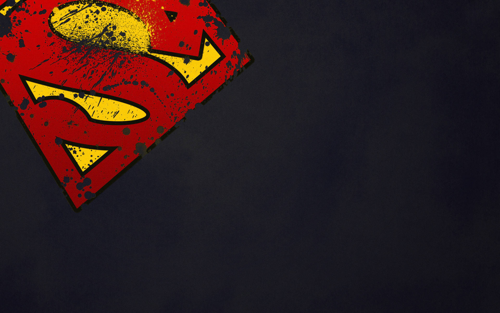 Logocreativo De Superman En La Esquina. Fondo de pantalla