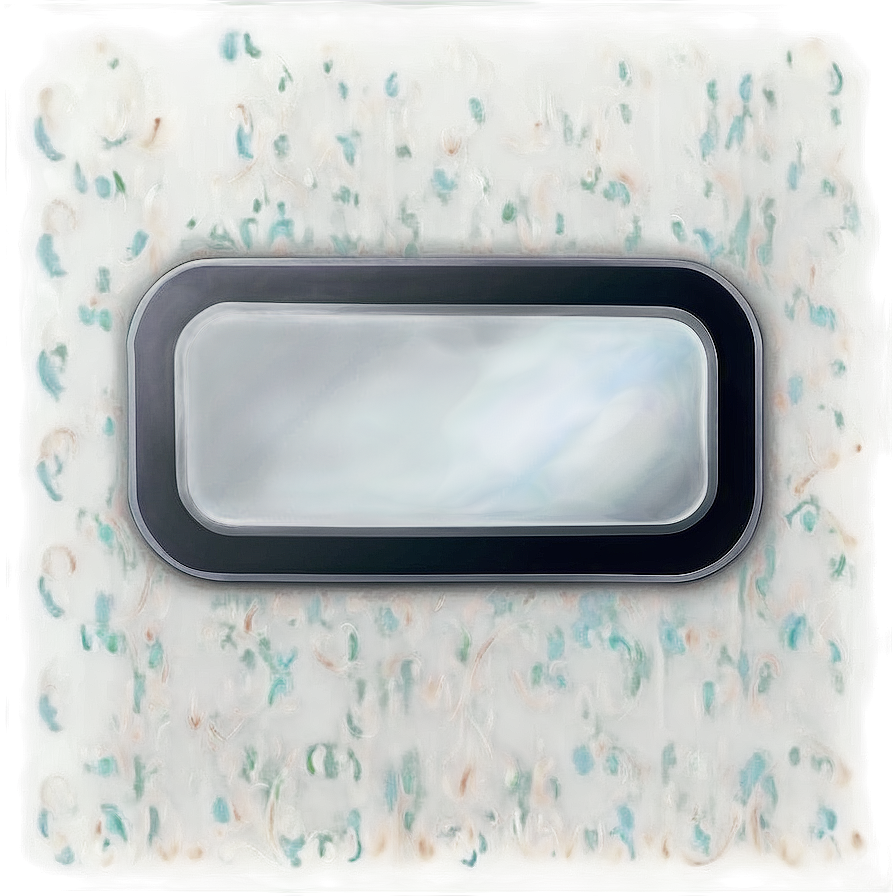 Creative Vector Rounded Rectangle Concept PNG 75 PNG — A glowing rectangular viewport set in a swirling abstract background of teal orange and green hues.