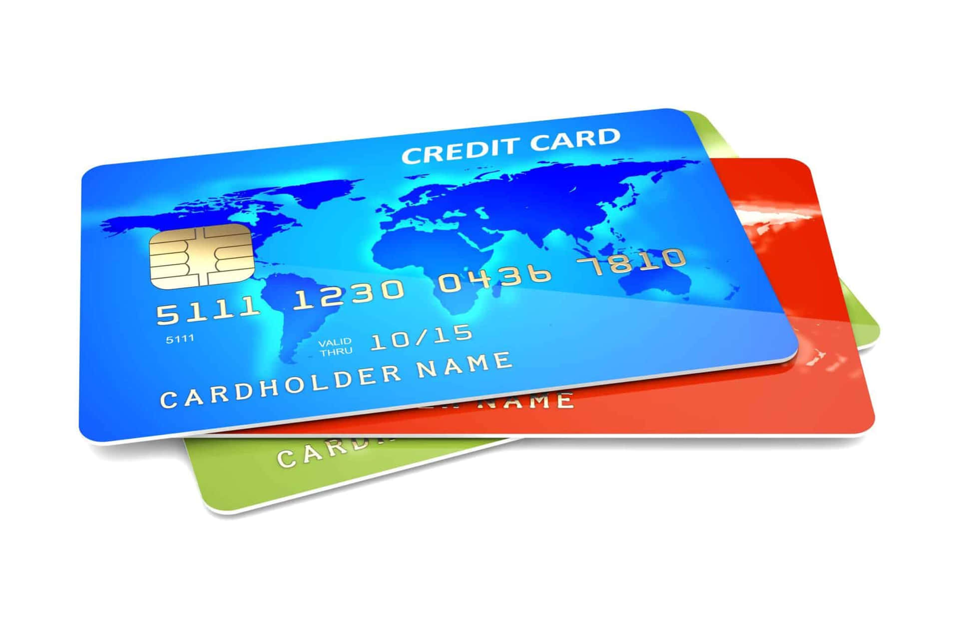Kreditkortshållareett Färgglatt Kort Med En Världskarta