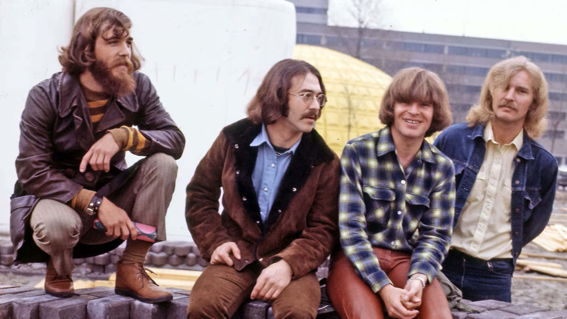 Creedence Clearwater Revival Band Buiten Achtergrond