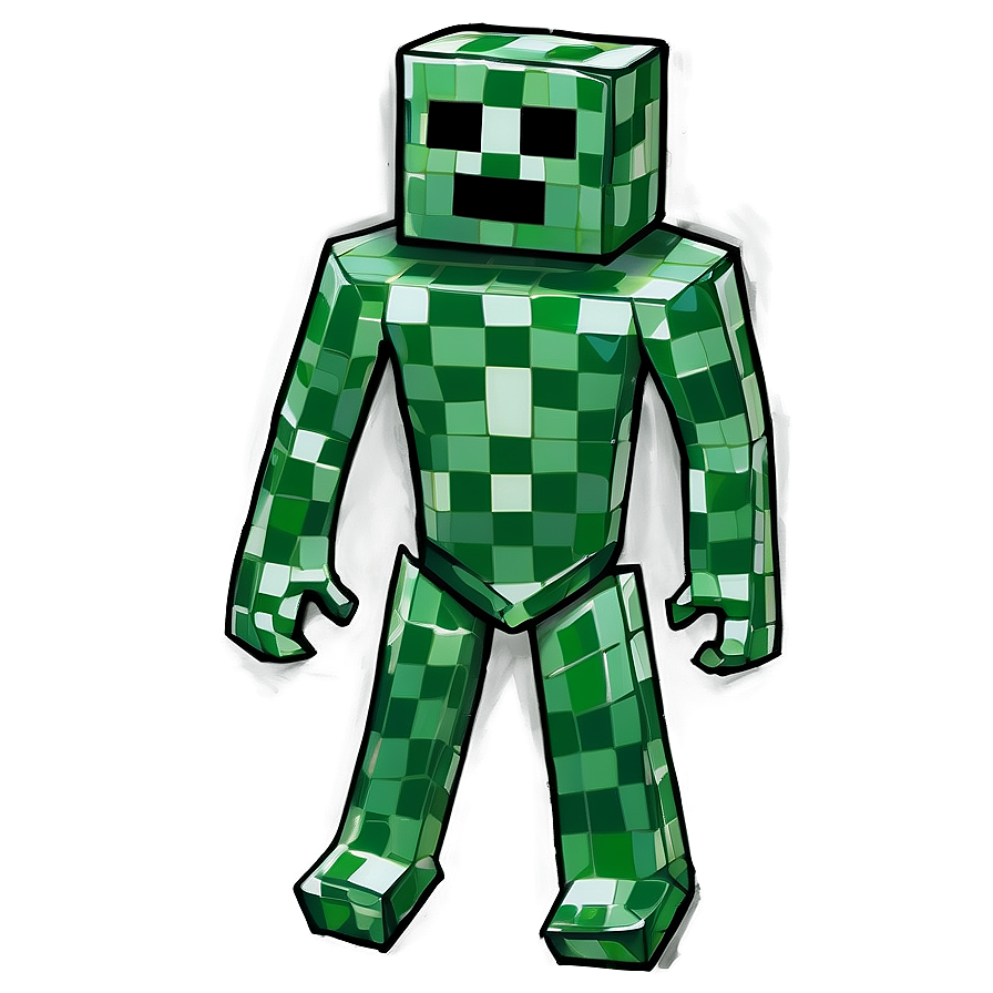 Creeper And Diamond Png Klc PNG